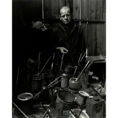 'Jackson Pollock' by Arnold Newman, 1949, Gelatin silver print, offered Nov 2023