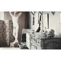 John O'Reilly, 'Posing in Cezanne's Studio', 1984, Unique collage comprised of a Polaroid photograph and a half-tone print; mounted