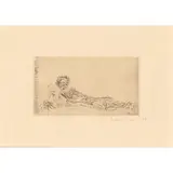 James Ensor, My Portrait in 1960 (Delteil, Croquez, Taevernier, Elesh, 34), 1888, Etching on simili-japon paper