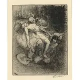 Paul-Albert Besnard, Elle (26 works) (Delteil 131-156), 1900-01, Portfolio comprising 26 etchings, some with aquatint, on cream laid paper watermarked A. Porcabeuf, each signed in pencil