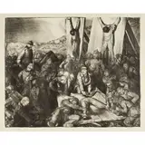 George Bellows, Gott Strafe, God Punishes (Gott Strafe England), from War Series  (Mason 55; Bellows 27), 1918, Lithograph on wove paper