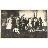 George Bellows, Massacre at Dinant (Village Massacre), from War Series (Mason 54; Bellows 185), 1918, Lithograph on chine collé with wove paper support
