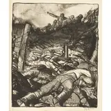 George Bellows, The Charge, left detail (The Russian Charge), from War Series  (Mason 64; Bellows 35)