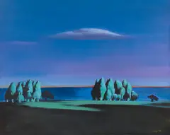 Liang Wei, Untitled Landscape, oil on canvas
