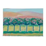 Thomas Kenneth Enman, Arch Beach Heights, Laguna Beach, Point Lobos, California and Flowering Trees (a group of three), 1989, Arch Beach and Point Lobos oil on canvas; Flowering Trees oil on canvasboard