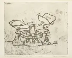Joseph Solman, Scale, n.d., Etching on wove paper