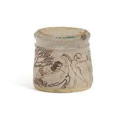 Michael Frimkess, Untitled (Lidded Honey Jar), glazed stoneware
