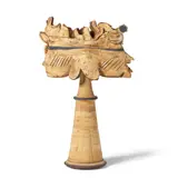 Viola Frey, Candle Stick, glazed earthenware