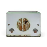National Broadcast Association, Mirrored Radio, clear and frosted glass