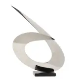 James T. Russell, Sculpture, stainless steel on granite base, signed and dated '2007 James T
