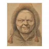 Nicolas Lagneau, Portrait présumé de Marie Venier femme Laporte, black and red chalk