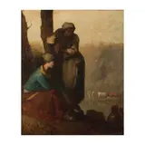 Jean-François Millet, Paysannes au repos, oil on canvas