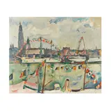 Othon Friesz, Le port d'Anvers, 1906, oil on canvas