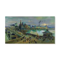Robert Antoine Pinchon, Le Pont Corneille à Rouen, circa 1910, oil on canvas