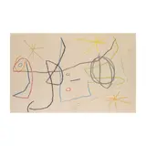 Joan Miró, Composition, pastel gras sur papier