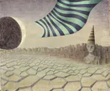 Heinz Trökes, Die blinde Stadt, 1949, Öl auf Leinwand