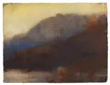 Berge am See by Christian Rohlfs, 1935, Wassertempera auf Velin, sold May 2014