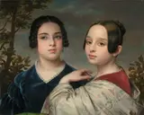 Eduard Magnus, Bildnis der Casper’schen Kinder, Um 1840, Öl auf Leinwand