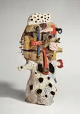 Lothar Fischer, Finnegan's Wake, 1963, Ton, farbig bemalt