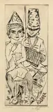 Max Beckmann, Kasbek, 1923, Kaltnadel auf Bütten (Wasserzeichen: BSB [im Kreis])