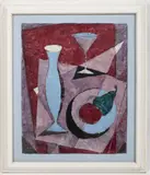 Richard Wiesner, Still Life III., 1960s, oil, tempera, hardboard