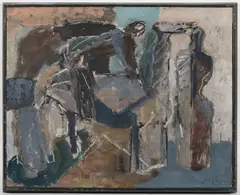 Meeting 4 by Jiří Karmazín, 1969, oil on canvas, sold Sep 2026