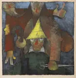 Jindřich Novák, Lumpacivagabundus, 1967, mixed media, paper