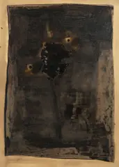 Zdeněk Beneš, Composition, 1969, mixed media, paper