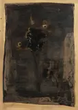 Zdeněk Beneš, Composition, 1969, mixed media, paper