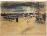 Josef Jira, Sopoty II, 1963, pastel, paper
