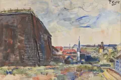 Pravoslav Kotík, Vyšehrad, 1940s, watercolour, paper