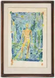František Hudeček, Walker, 1965, watercolour, paper
