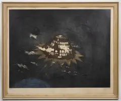 Jan Souček, Babylon Tower, 1975, etching, paper