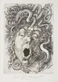 Oldřich Kulhánek, Medusa, 1987, etching, paper