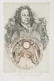 Oldřich Kulhánek, Johann Sebastian Bach, 1980, etching, paper