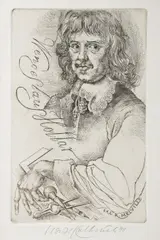 Oldřich Kulhánek, Wenceslaus Hollar, 1978, etching, paper