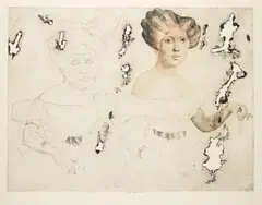 Jiří Anderle, Elise Höfer, 1980, etching, paper