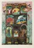 Adolf Born, Partially Preserved House, 1973, lithography, paper