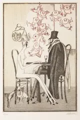 Adolf Born, Inflation of Amors, 1976, etching, paper