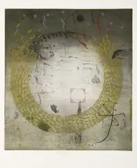 Pavel Sukdolák, Burning Wreath, 1990s, etching, paper
