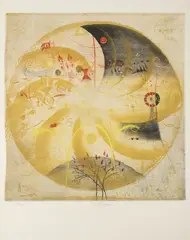 Pavel Sukdolák, In the Movement, 1990s, etching, paper