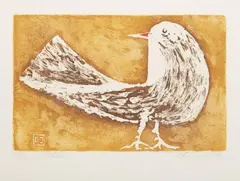 Ota Janeček, Pidgeon, 1940s, lithography, paper