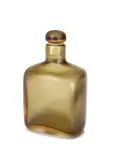 Inciso bottle and stopper by Paolo Venini, 1955, Line cut cased glass, sold May 2013