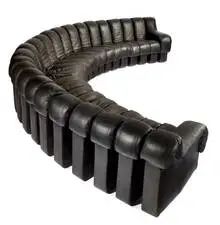 Ueli Berger, Non Stop Sofa, 1972, Leather upholstery