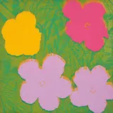 Andy Warhol, Flowers, 1970, Color screenprint on paper