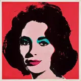 Andy Warhol, Liz, 1964, Offset color lithograph on white paper
