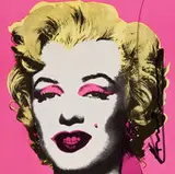 Andy Warhol, Marilyn (invitation), 1981, Offset color lithograph on wove paper
