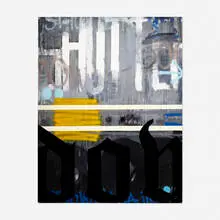 Zavier Ellis, Shutters Down, 2009, mixed media on wood