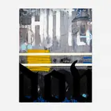 Zavier Ellis, Shutters Down, 2009, mixed media on wood