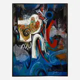 Byron Browne, Galaxy, 1955, oil and mixed media on canvas